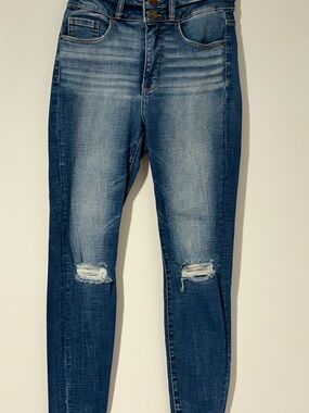 BKE Billie Jeans Women’s 27 High Rise Ankle Skinny Distressed Stretch Denim